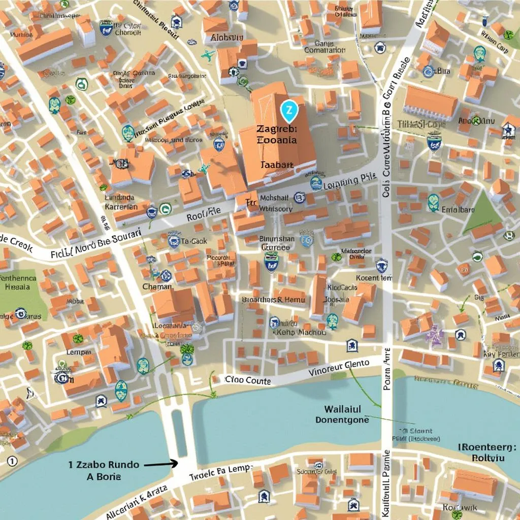 Karta lokacije ureda u Zagrebu